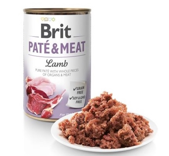 Picture of Brit Pate & Meat Lamb Dog Food Can 400g